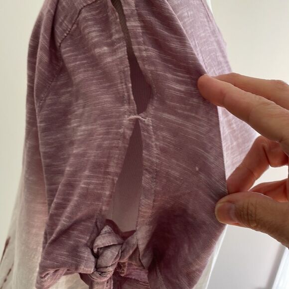 NWT Sonoma T-shirt with double sleeve openings and ties women’s large - Picture 3 of 8